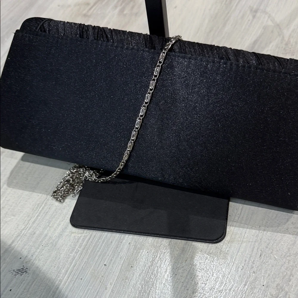 Elegant Black Clutch with Chain Strap